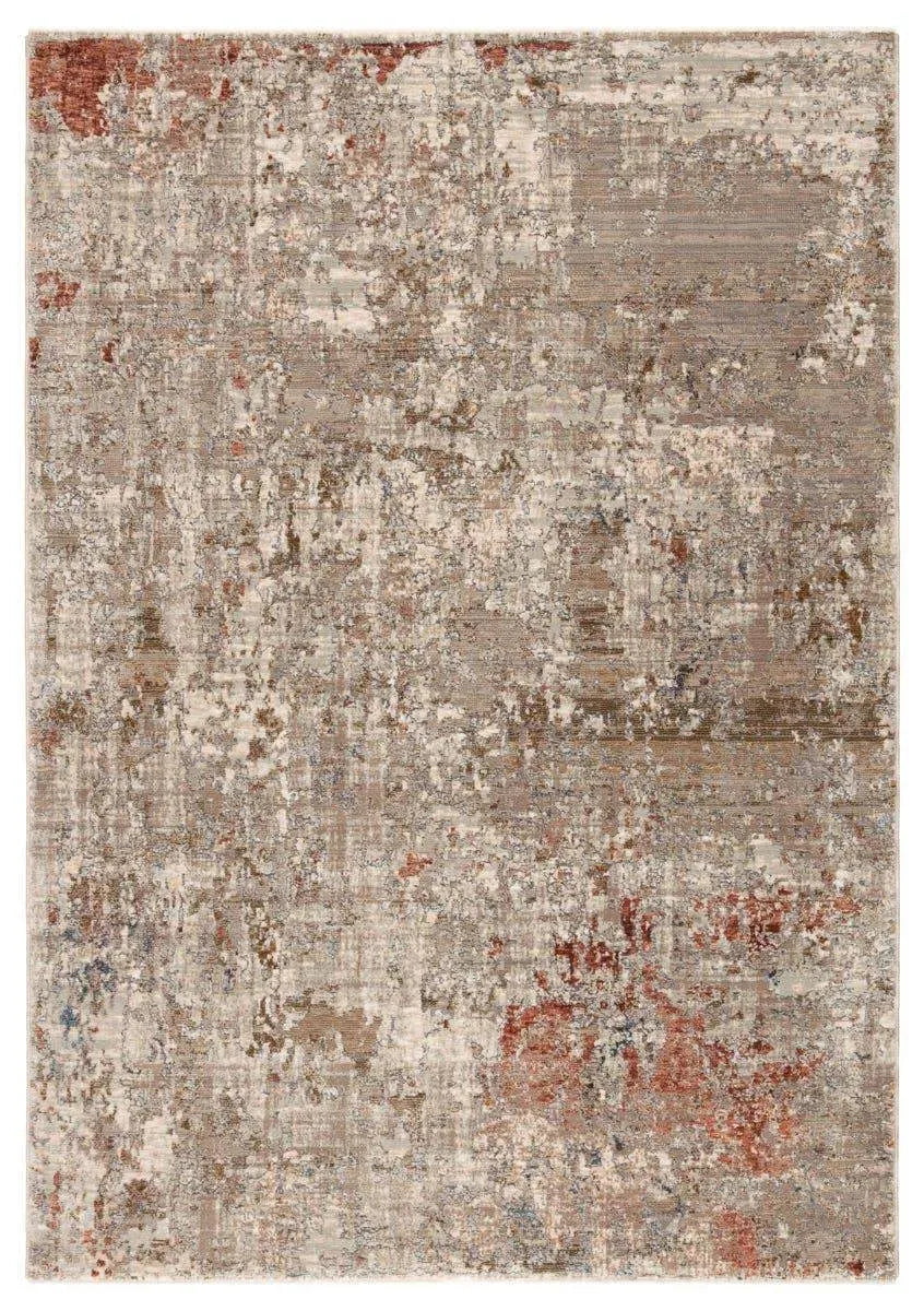 Valentia Vln01 Marzena Tan/Rust Rug