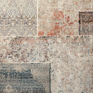 Valentia Vln01 Marzena Tan/Rust Rug