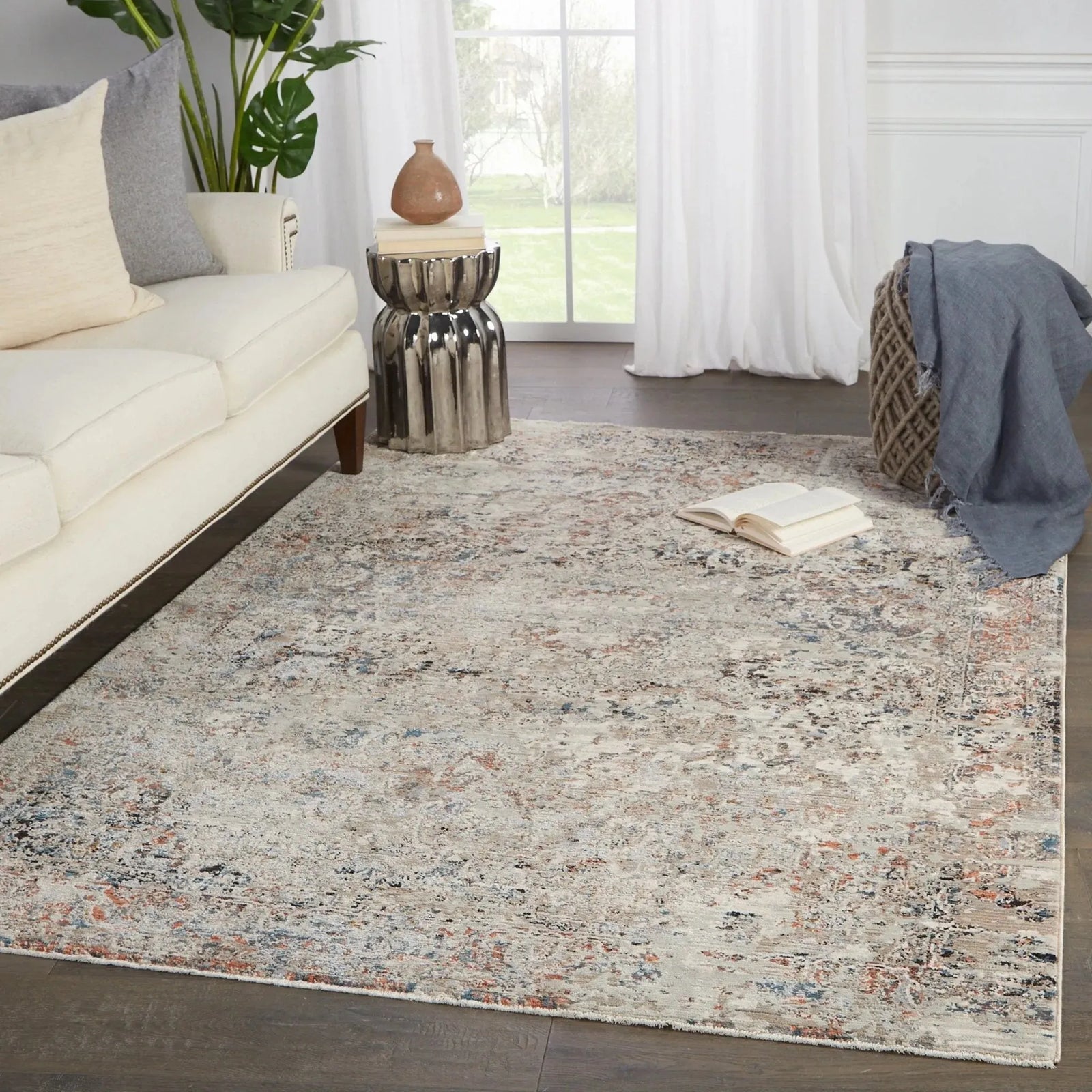 Valentia Vln02 Niran Gray/Rust Rug