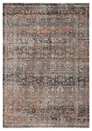 Valentia Vln03 Elio Gray/Black Rug