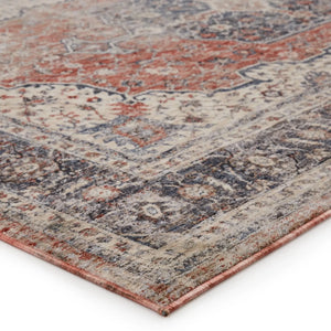 Vanadey Vnd04 Temple Gray/Red Rug
