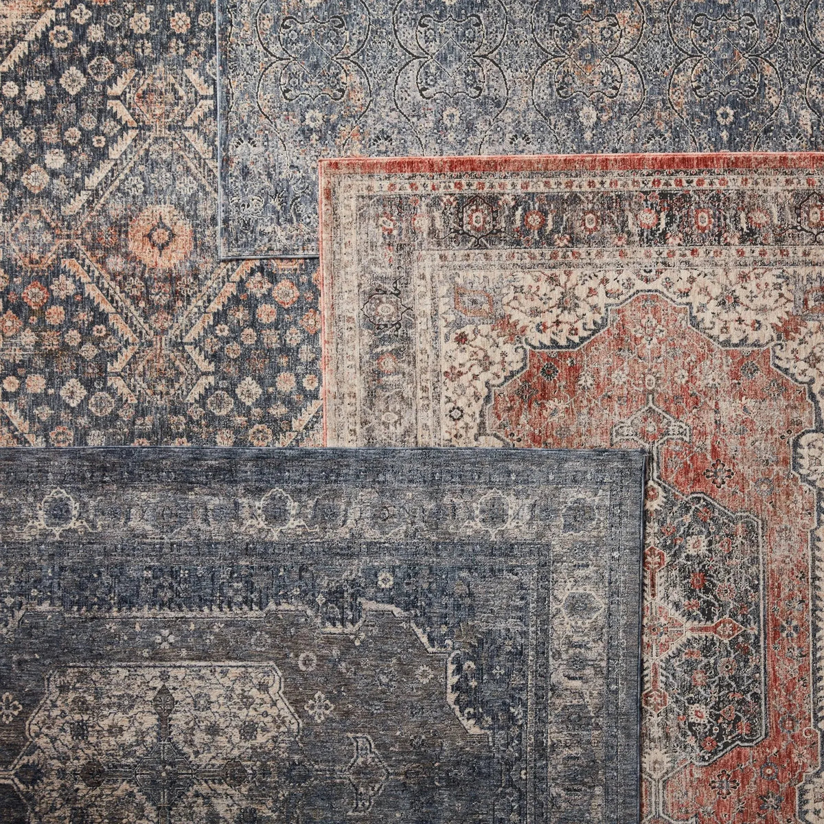 Vanadey Vnd05 Temple Blue/Gray Rug