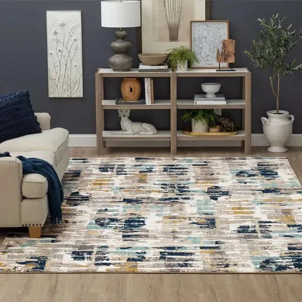 Vanguard 92364 50150 Provenance Majolica Blue Rug