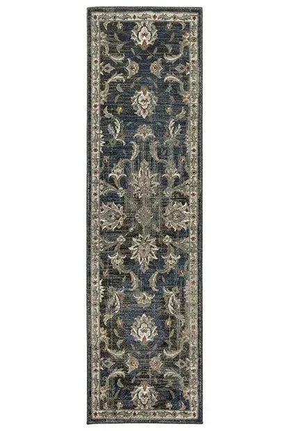Venice 4333B Charcoal/Blue Rug