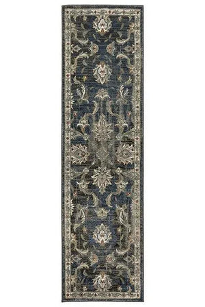 Venice 4333B Charcoal/Blue Rug