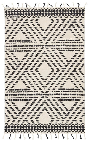 Vera By Nikki Chu VNK04 Roka Ivory/Black Rug