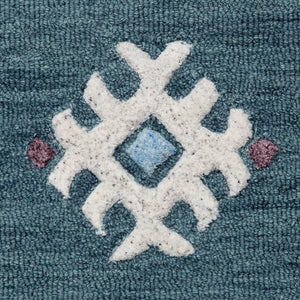 Vibrance Lr03562 Blue/Multi Rug