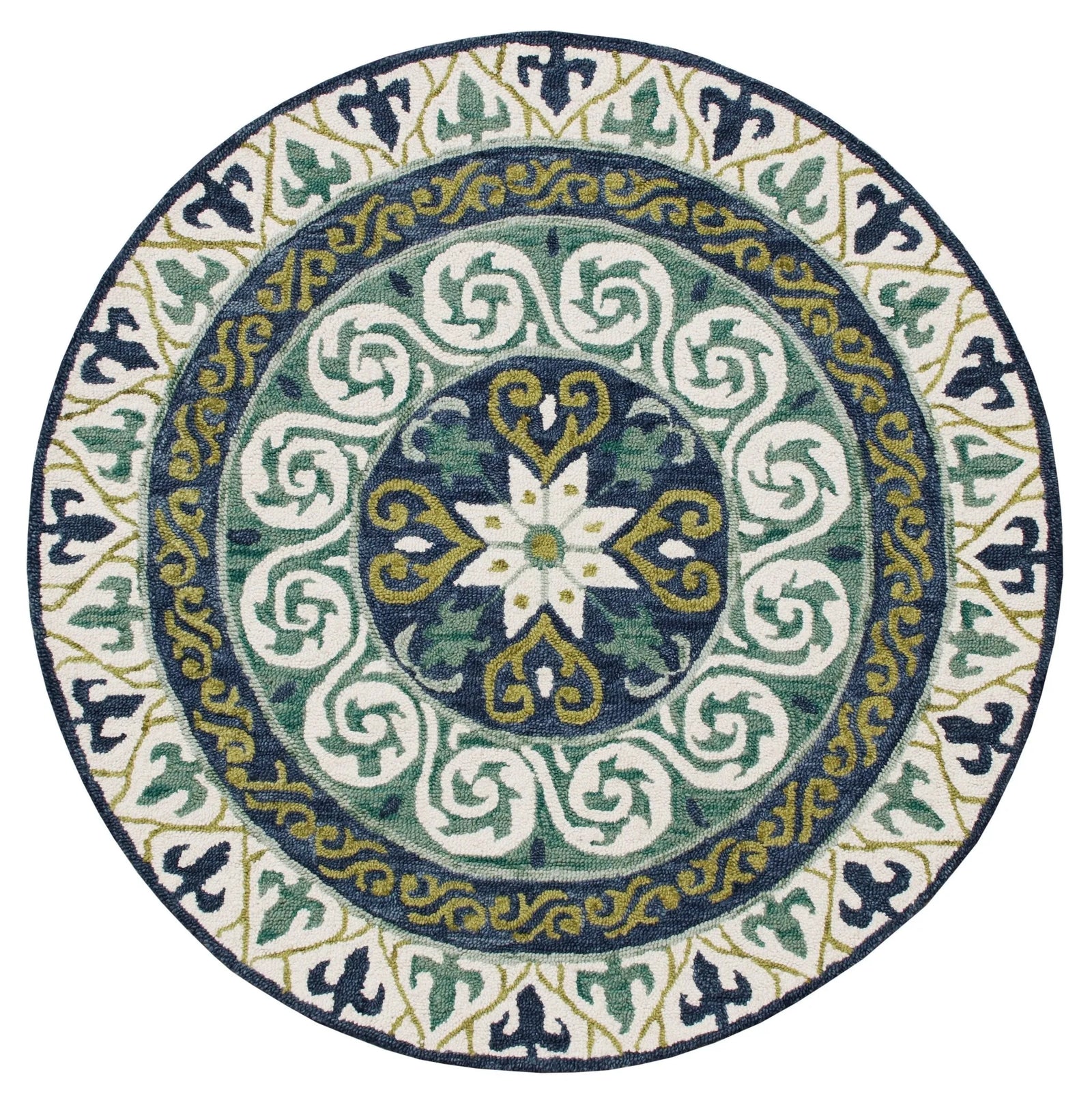 Vibrance Lr03567 Blue/Green/Ivory Rug