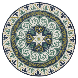 Vibrance Lr03567 Blue/Green/Ivory Rug