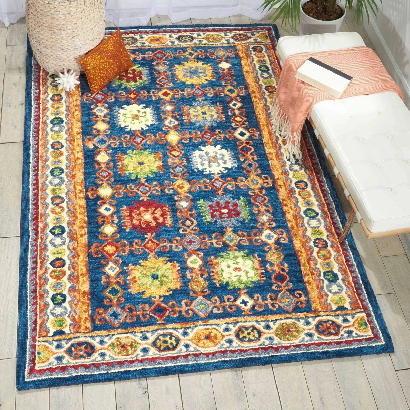 Vibrant VIB09 Navy Rug