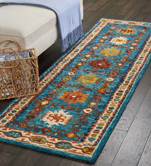 Vibrant VIB09 Teal Rug