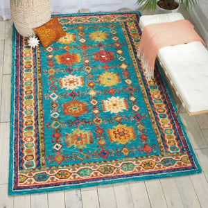 Vibrant VIB09 Teal Rug