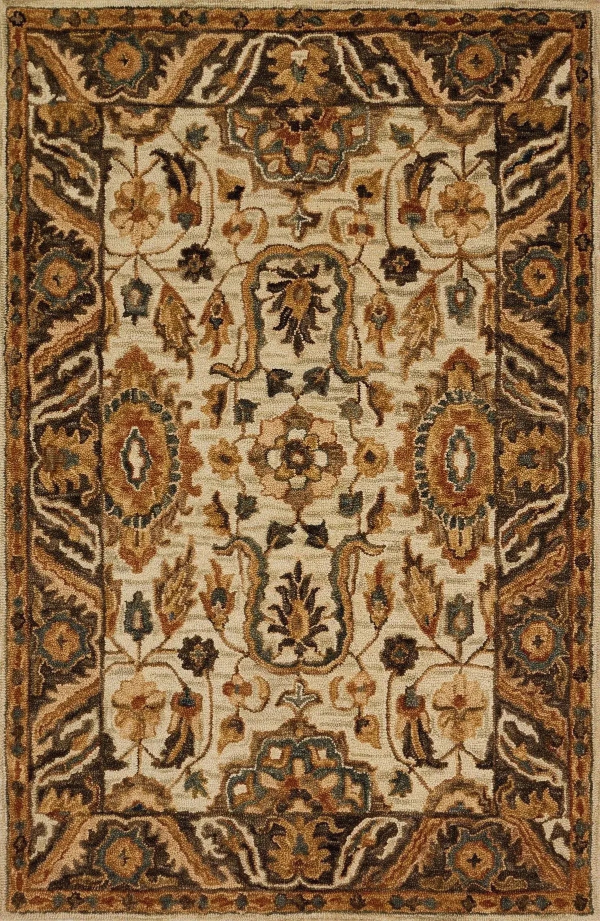 Victoria VK 02 Ivory / Dk Taupe Rug