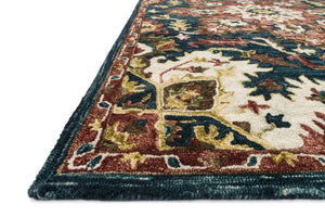 Victoria VK 13 Teal / Raspberry Rug
