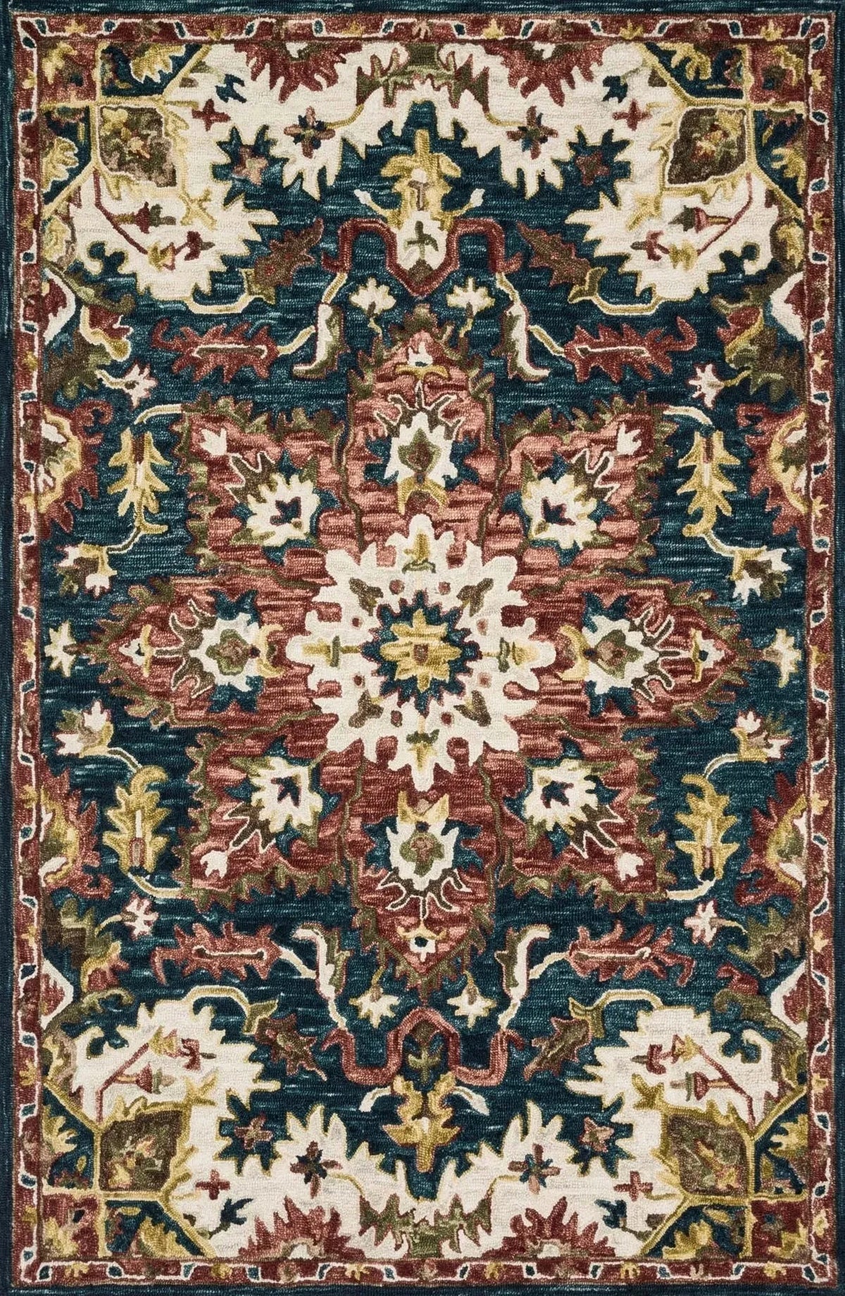 Victoria VK 13 Teal / Raspberry Rug