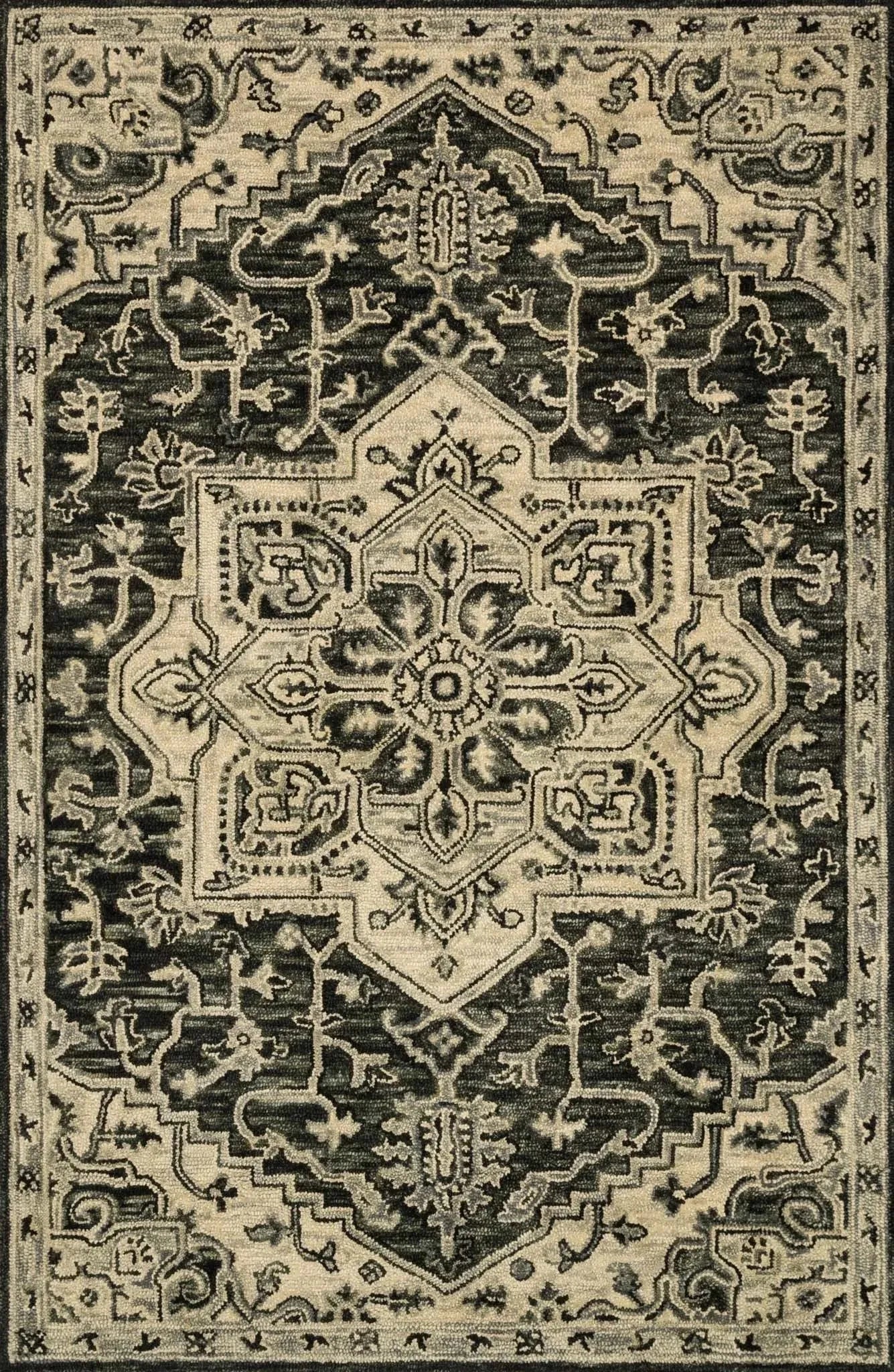 Victoria VK 15 Charcoal / Lt Grey Rug