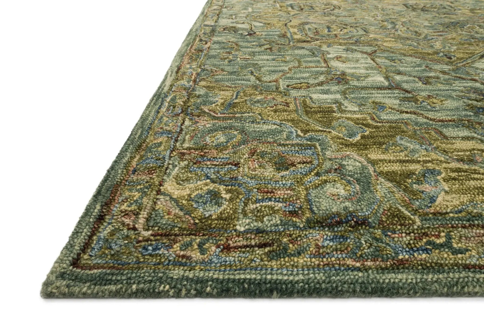 Victoria VK 20 Dark Green / Tobacco Rug