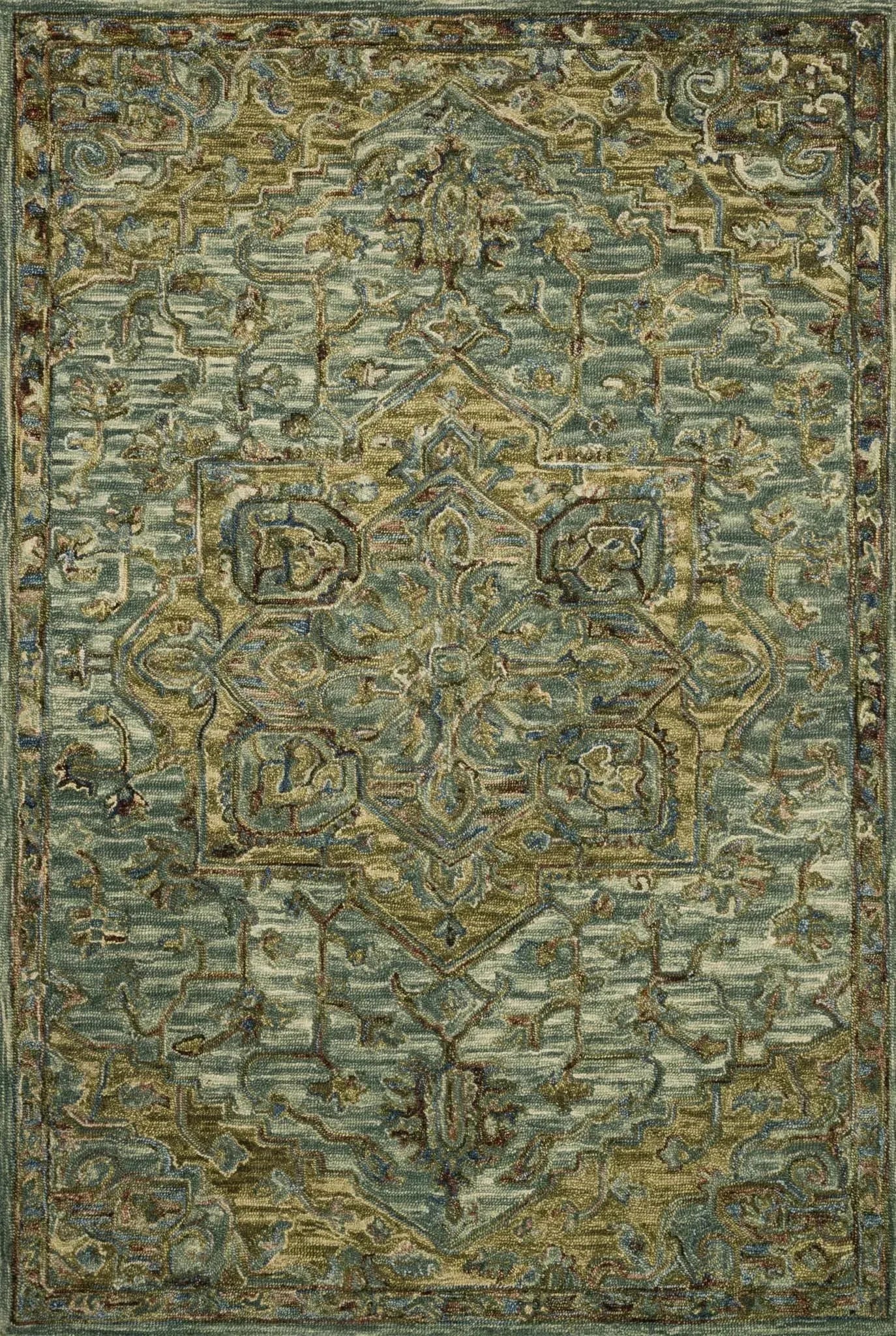 Victoria VK 20 Dark Green / Tobacco Rug
