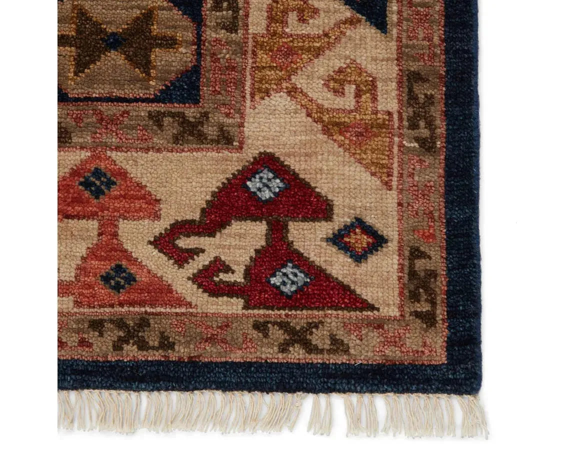 Village By Artemis VBA05 Karter Majolica Blue/Rumba Red Rug