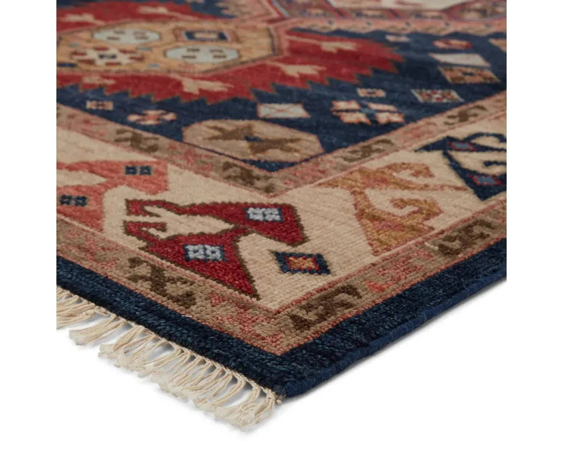 Village By Artemis VBA05 Karter Majolica Blue/Rumba Red Rug