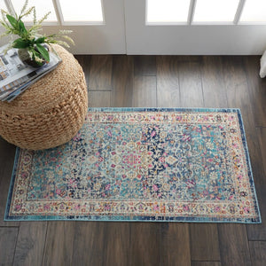 Vintage Kashan VKA01 Blue Rug
