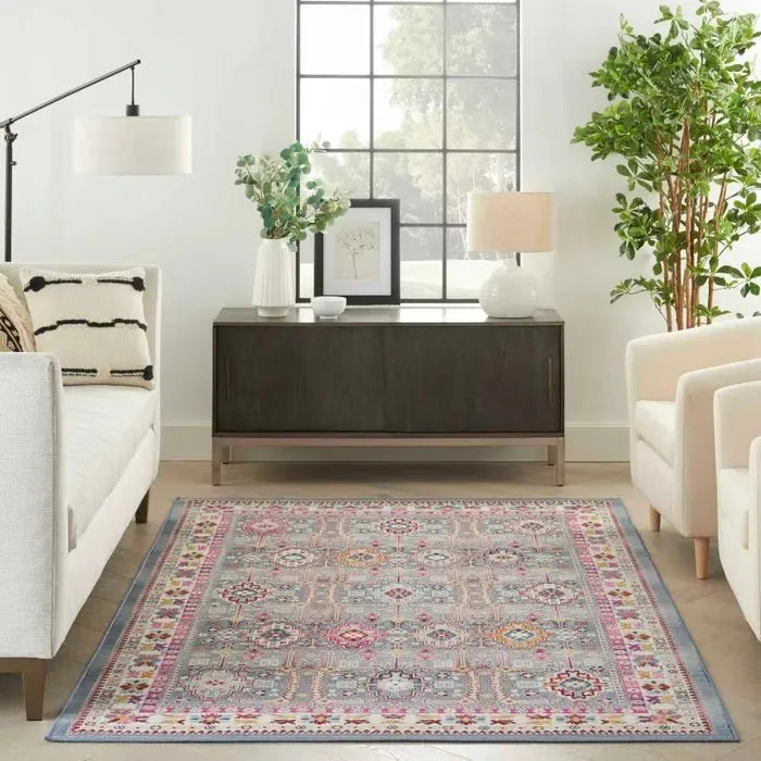 Vintage Kashan VKA05 Grey/Multi Rug