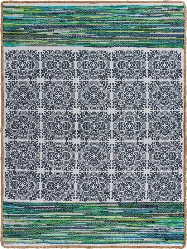 Vogue Lr99971 Navy/Green Rug