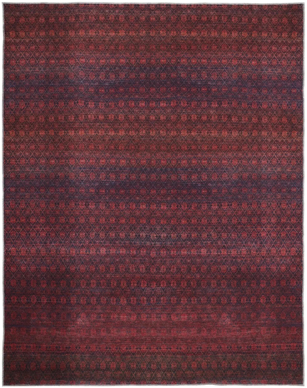 Voss VOS39HAF Red/Grey Rug