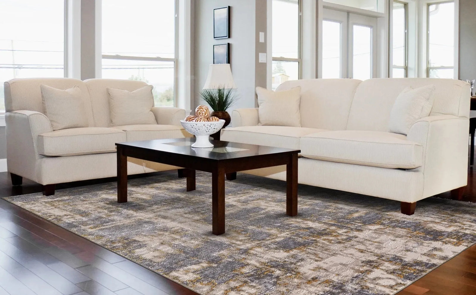 Waldor 3969F Gray/Gold Rug