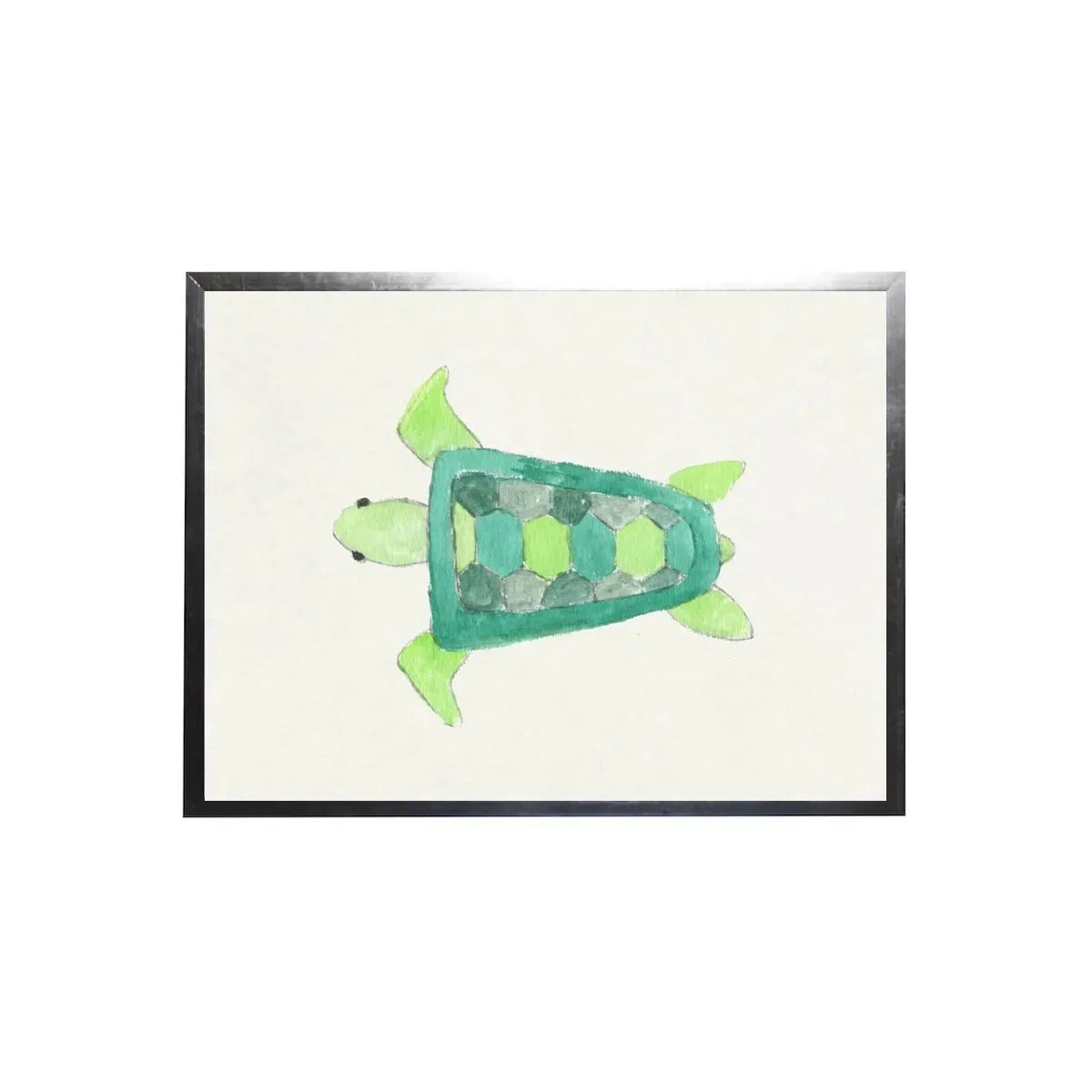 Watercolor Turtle Framed Art