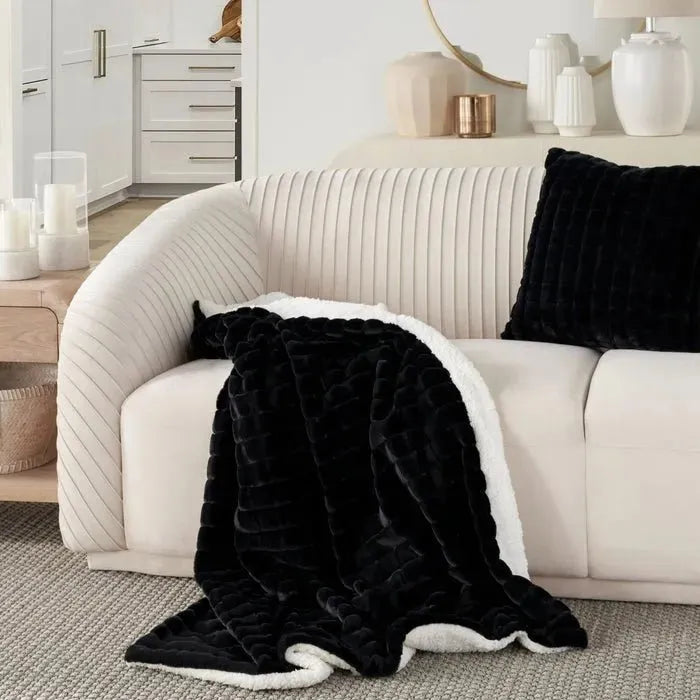 Waverly Pillows RD123 Black Throw Blanket