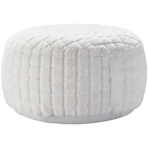 Waverly Pillows RD123 White Pouf