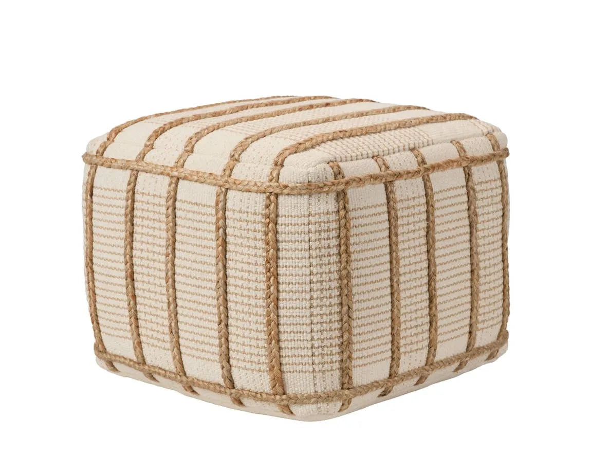 Wayland WYL01 Tan/Cream Pouf