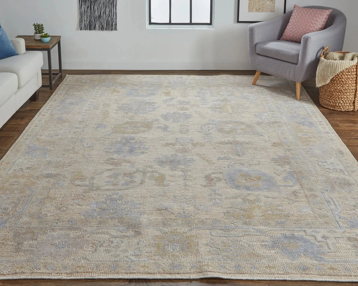 Wendover 6862F Tan/Blue Rug