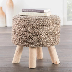 Westport WES02 Montana Stool Taupe Pouf