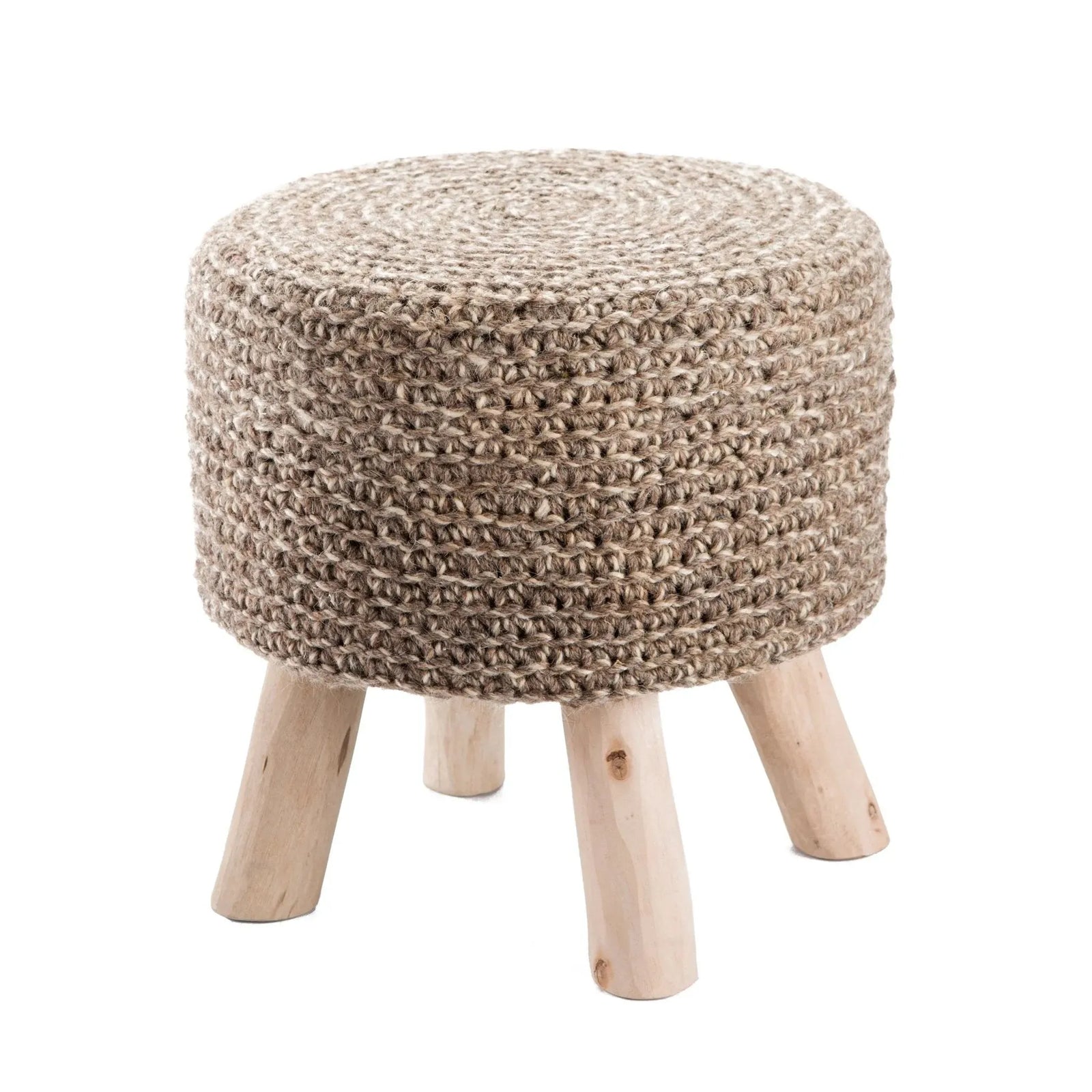 Westport WES02 Montana Stool Taupe Pouf