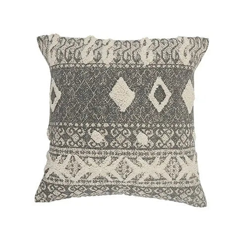 Willow 07571NGY Natural/Grey Pillow