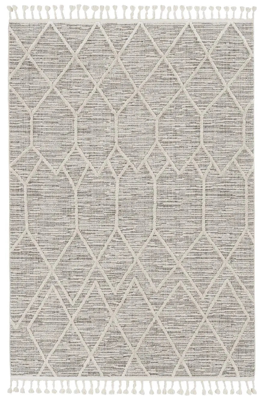 Willow 1102 Honeycomb Ivory Grey Rug