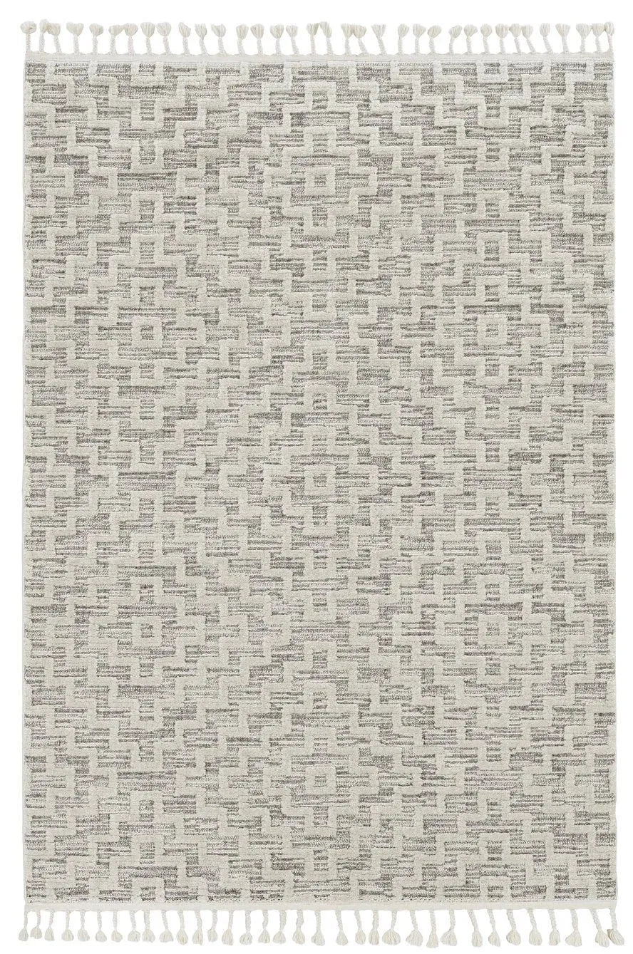 Willow 1104 Geo Ivory Grey Rug