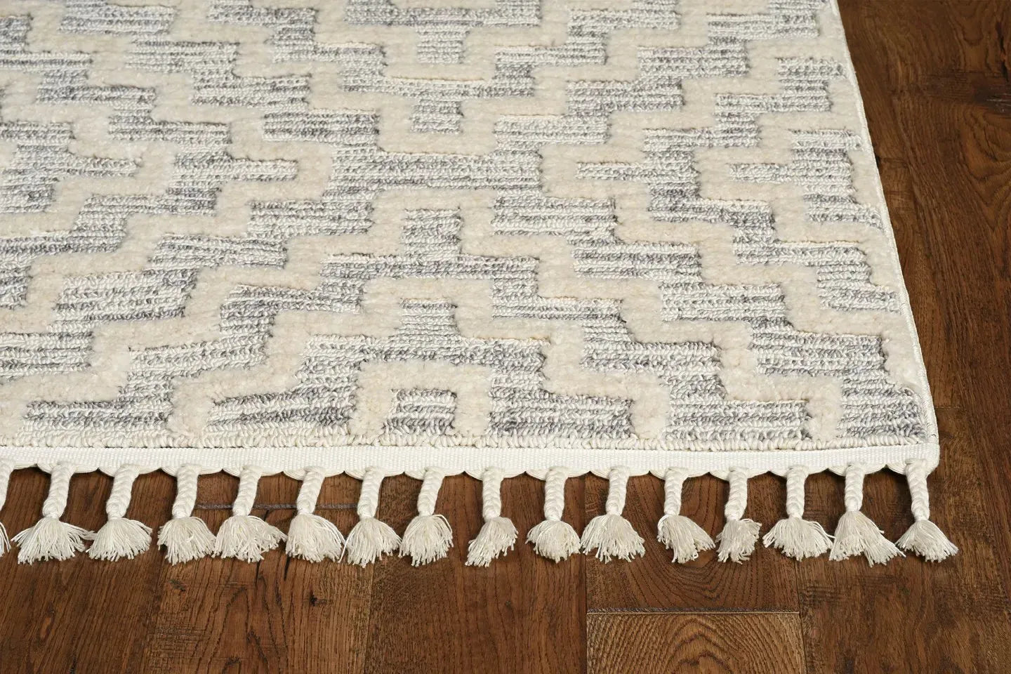 Willow 1104 Geo Ivory Grey Rug