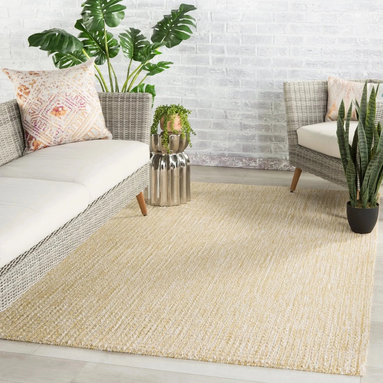 Wisteria Wsr02 Jardin Ochre/White Rug