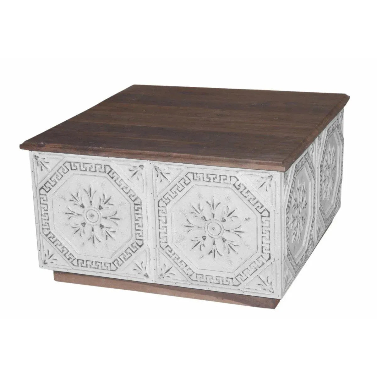Wood Iron Coffee Table