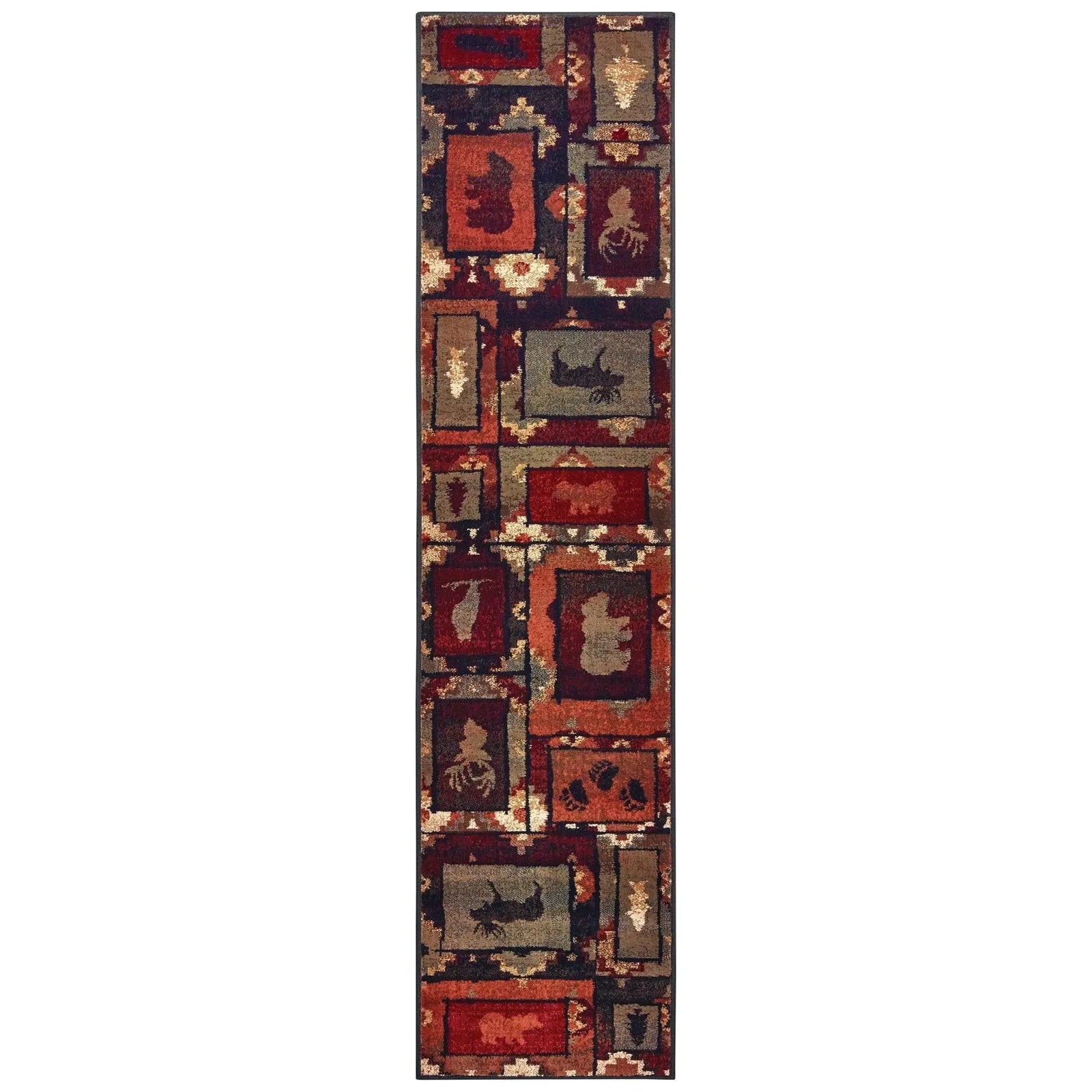 Woodlands 9601D Brown Rust Rug