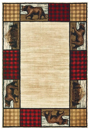 Woodlands 9603C Ivory Multi Rug