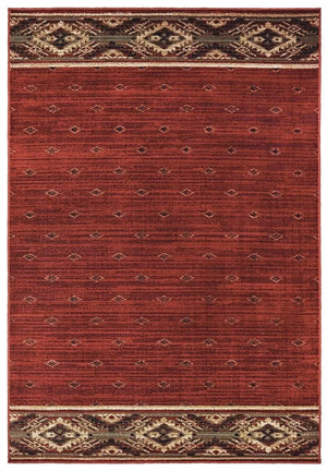 Woodlands 9652C Red Gold Rug
