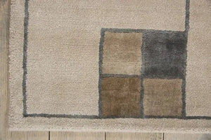 Wool & Silk CGS04 Ecru Rug