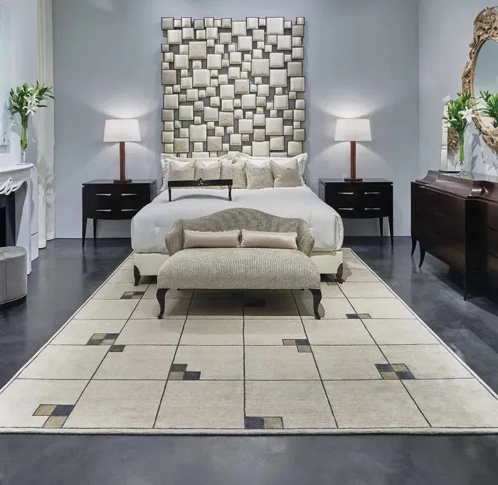 Wool & Silk CGS04 Ecru Rug