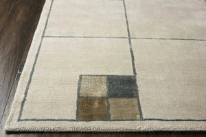 Wool & Silk CGS04 Ecru Rug