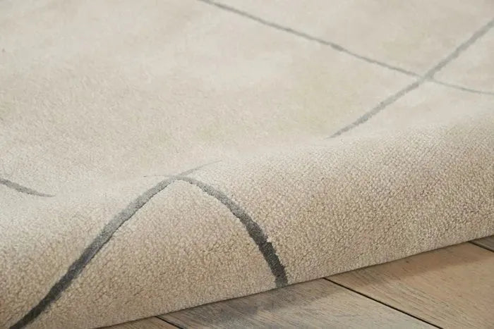 Wool & Silk CGS04 Ecru Rug