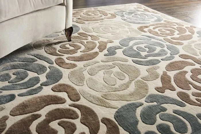 Wool & Silk CGS20 Mediterranean Sand Rug